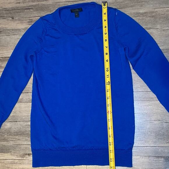 J. Crew Blue Quarter Sleeve Sweater - Size XS - Great Condition - Picture 7 of 11